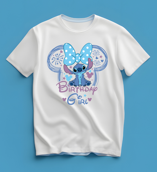 Blue Alien Personalized Birthday Shirt