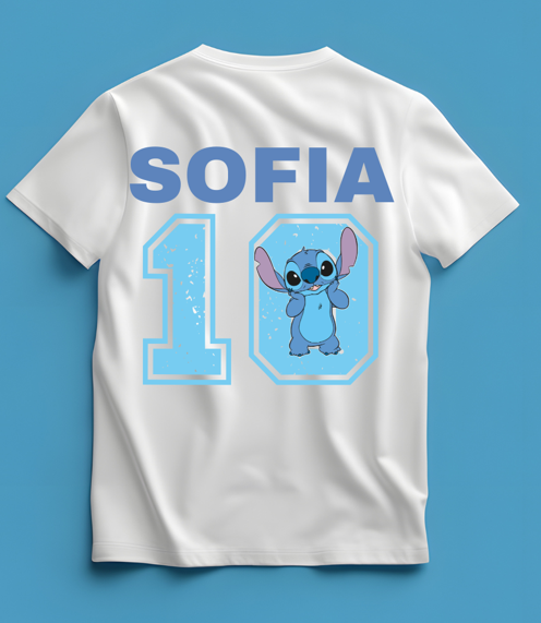 Blue Alien Personalized Birthday Shirt