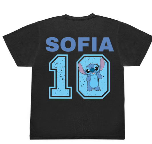 Blue Alien Personalized Birthday Shirt