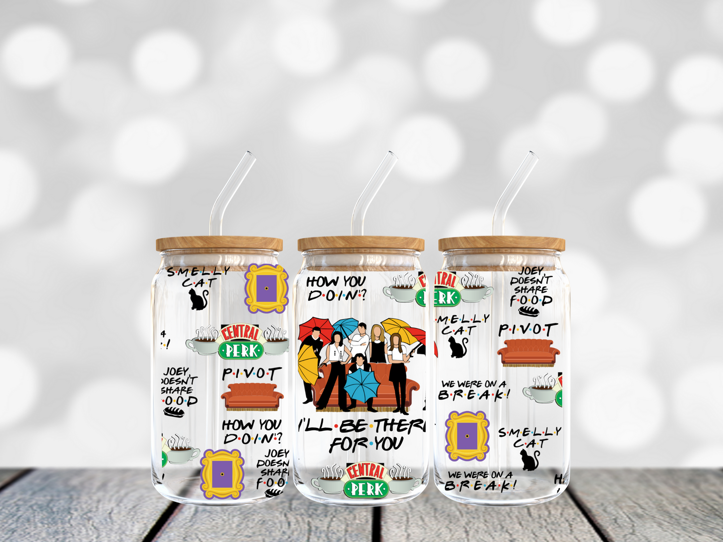 FRIENDS 16OZ GLASS