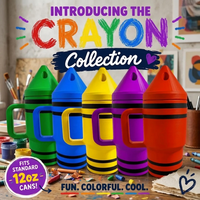 The Crayon Collection | 12oz Can Cooler Tumblers