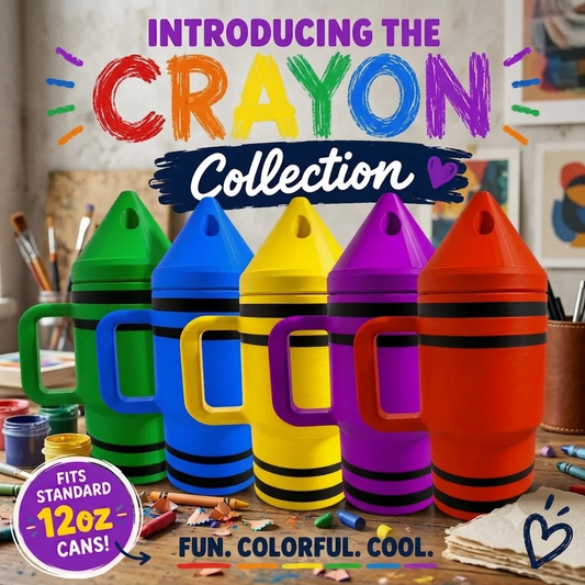 The Crayon Collection | 12oz Can Cooler Tumblers