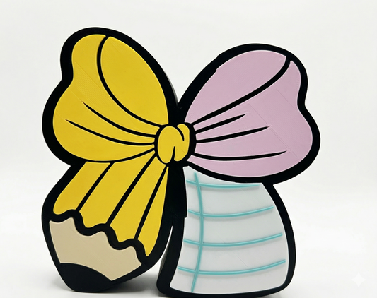 Teacher Appreciation Bow Pencil Holder