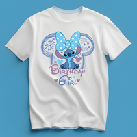 Blue Alien Personalized Birthday Shirt