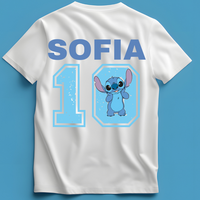 Blue Alien Personalized Birthday Shirt
