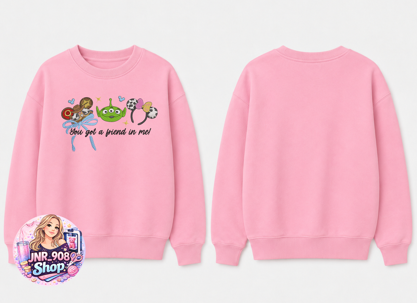 Toy Story Embroidery Sweater